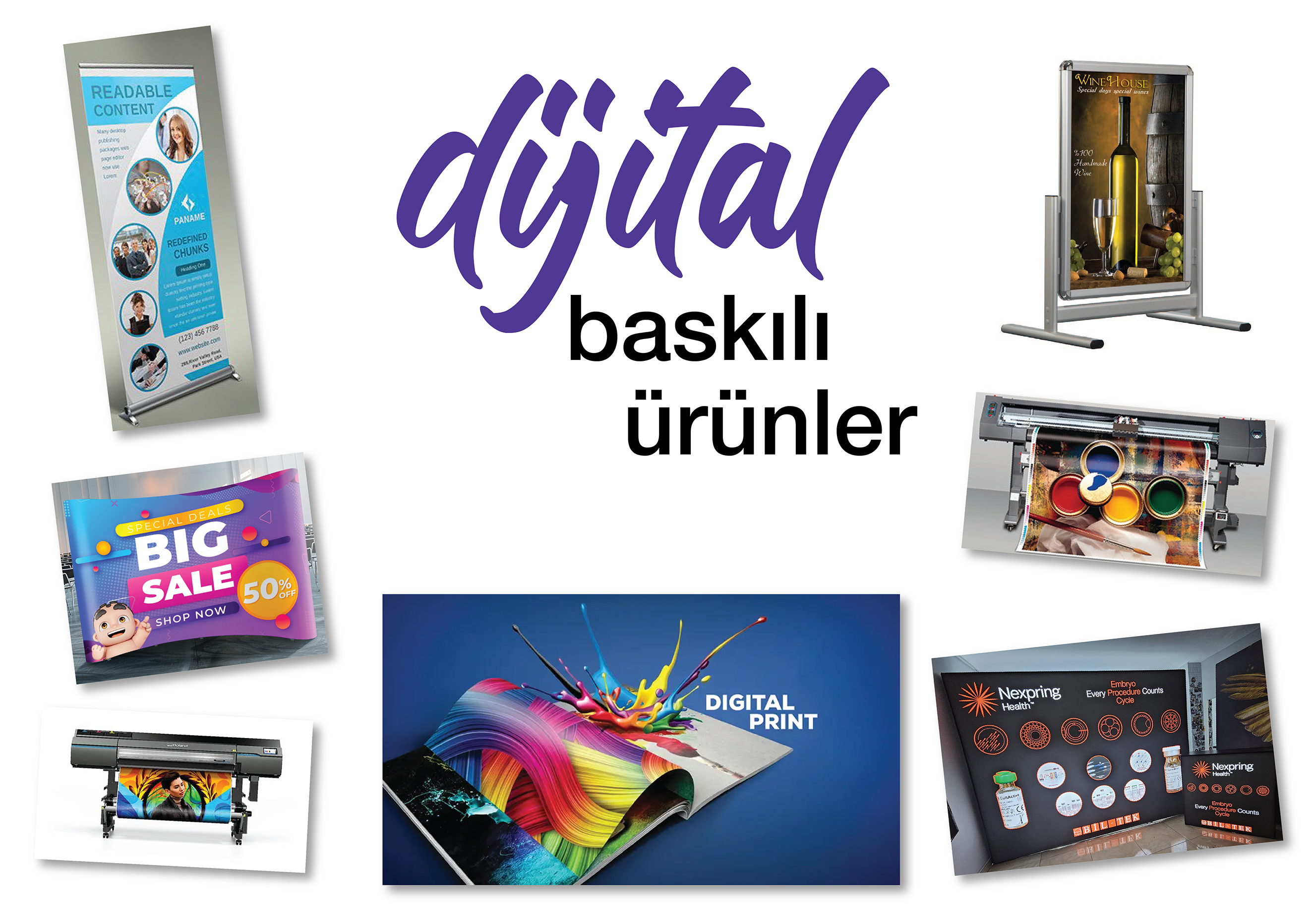 Dijital Baskılı Ürünler